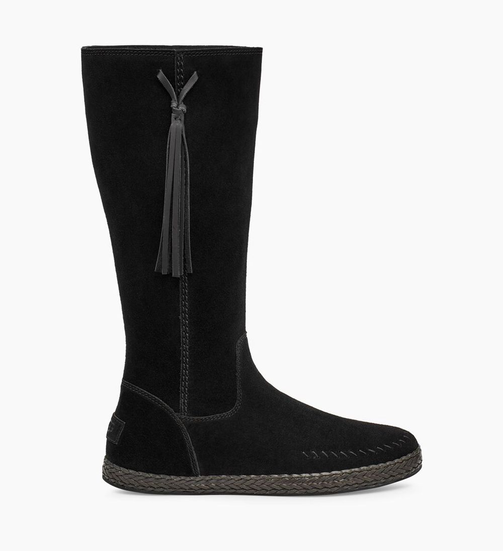 Ugg Kelleen - Womens Tall Boots - Black - NZ (7982LWBSR)